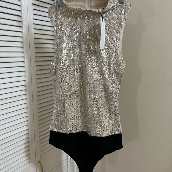 7 For All Mankind Sequin Bodysuit - Picture 8 of 9